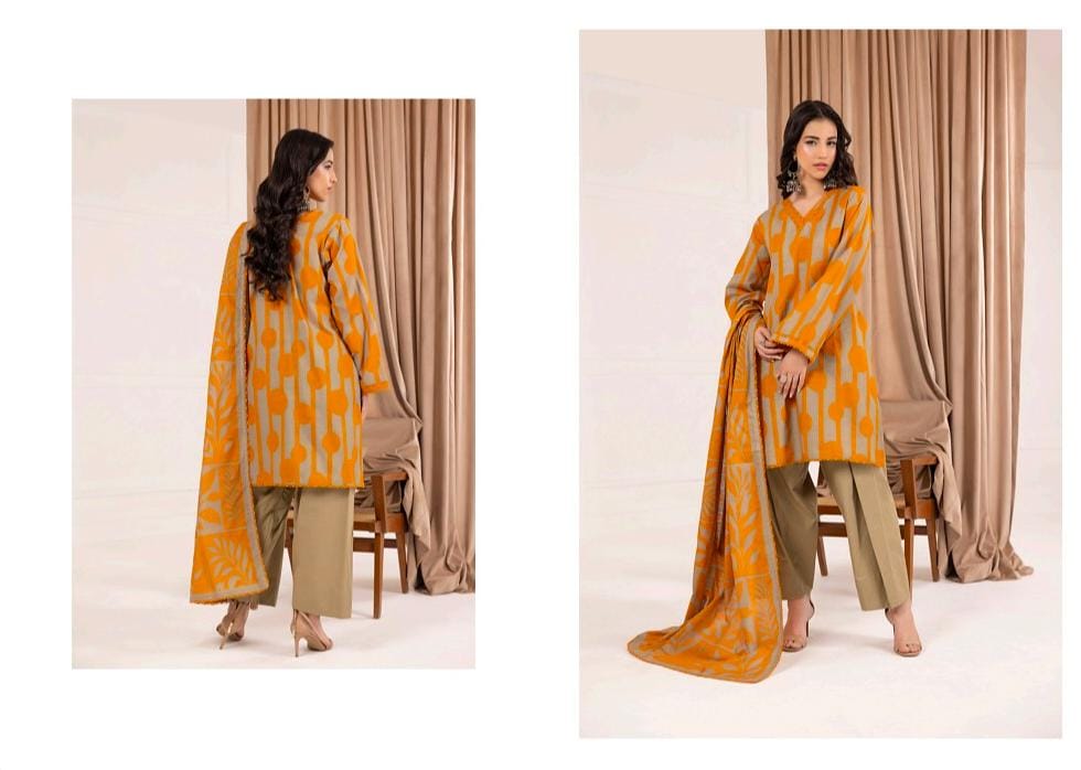 Unstiched Regalia Salina Printed Khaddar