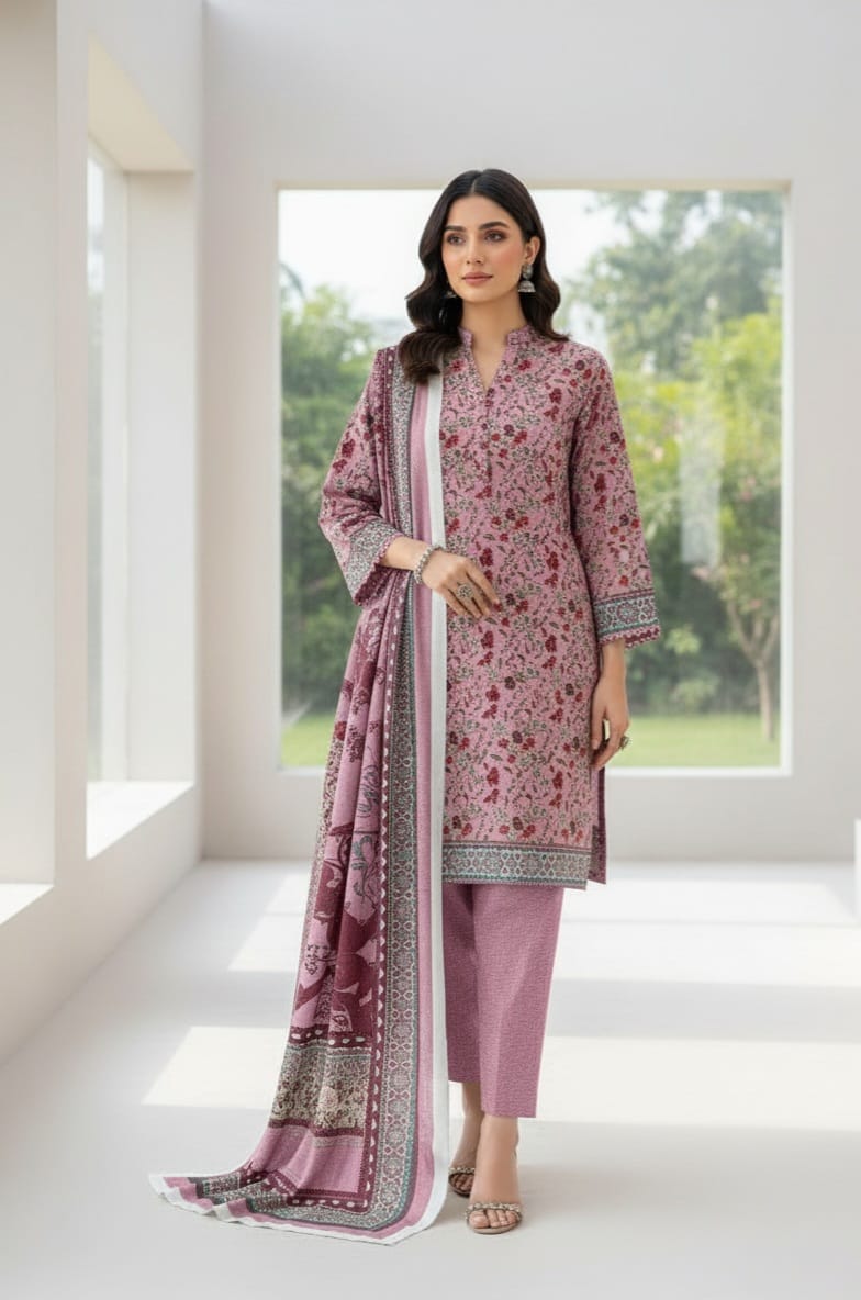 Unstiched Waresha Winter Karandi 3PC