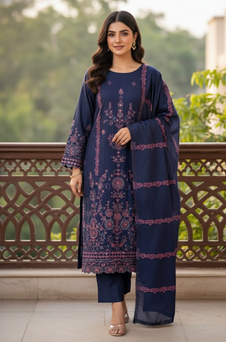 Unstiched Brand Nureh 3PC