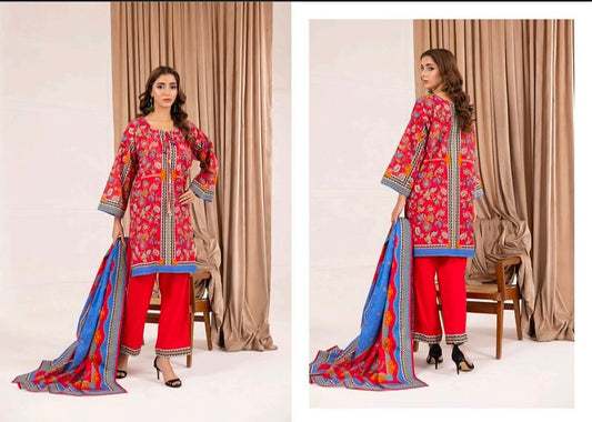 Unstiched Regalia Salina Printed Khaddar