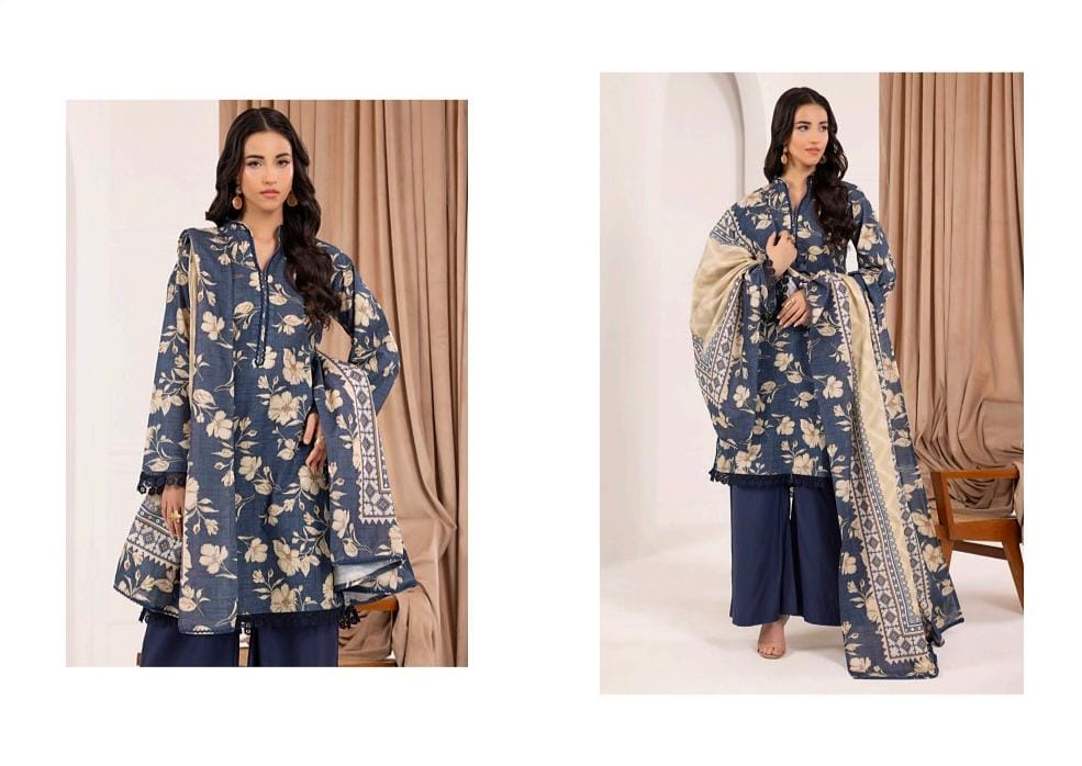Unstiched Regalia Salina Printed Khaddar