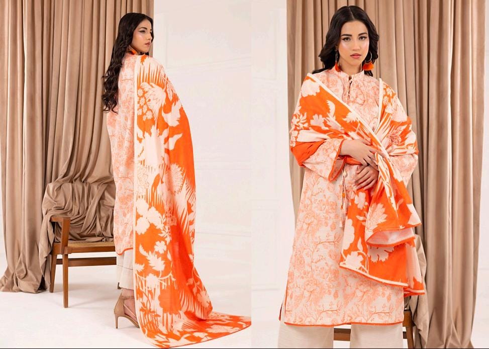 Unstiched Regalia Salina Printed Khaddar