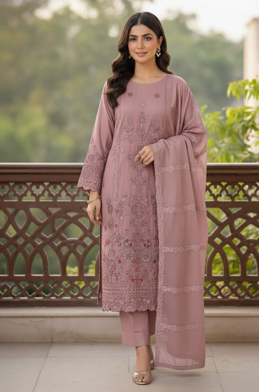 Unstiched Brand Nureh 3PC